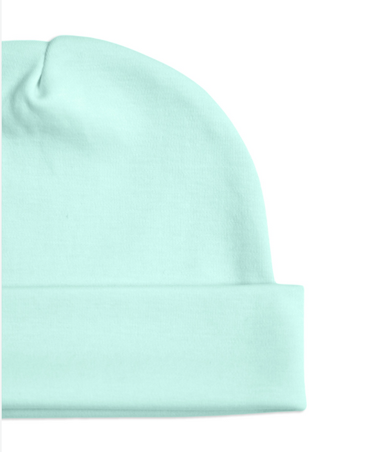 Mint Newborn Hat in Pima Cotton